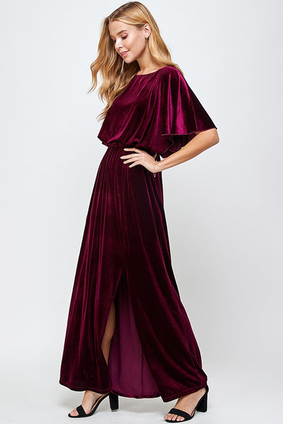 Date Night Velvet Maxi Dress