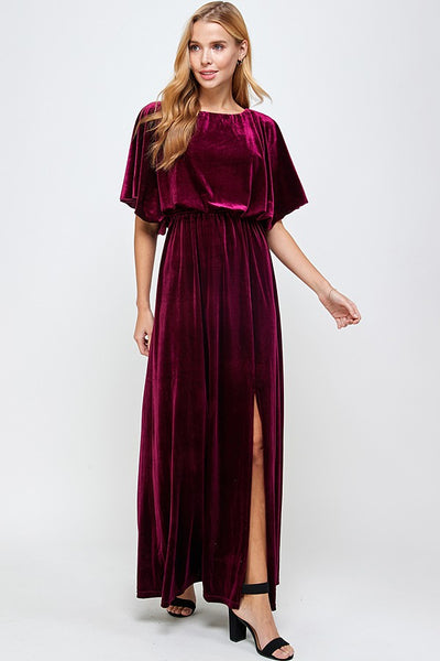 Date Night Velvet Maxi Dress