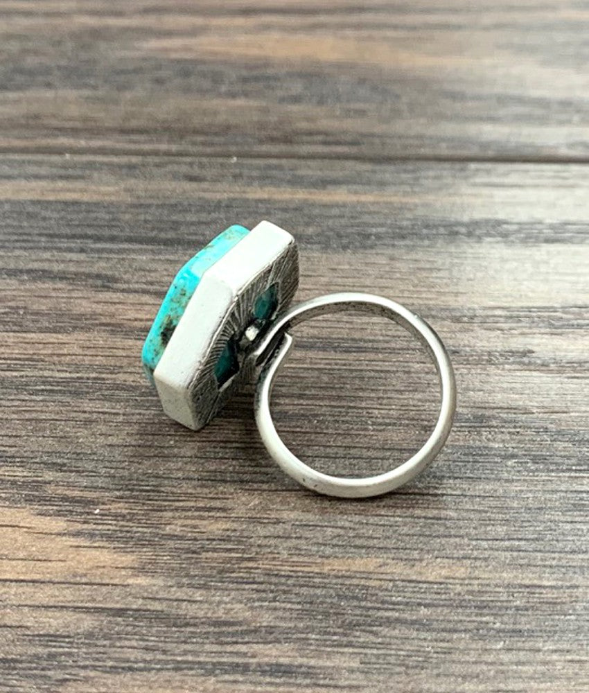 Hexa Turquoise Ring