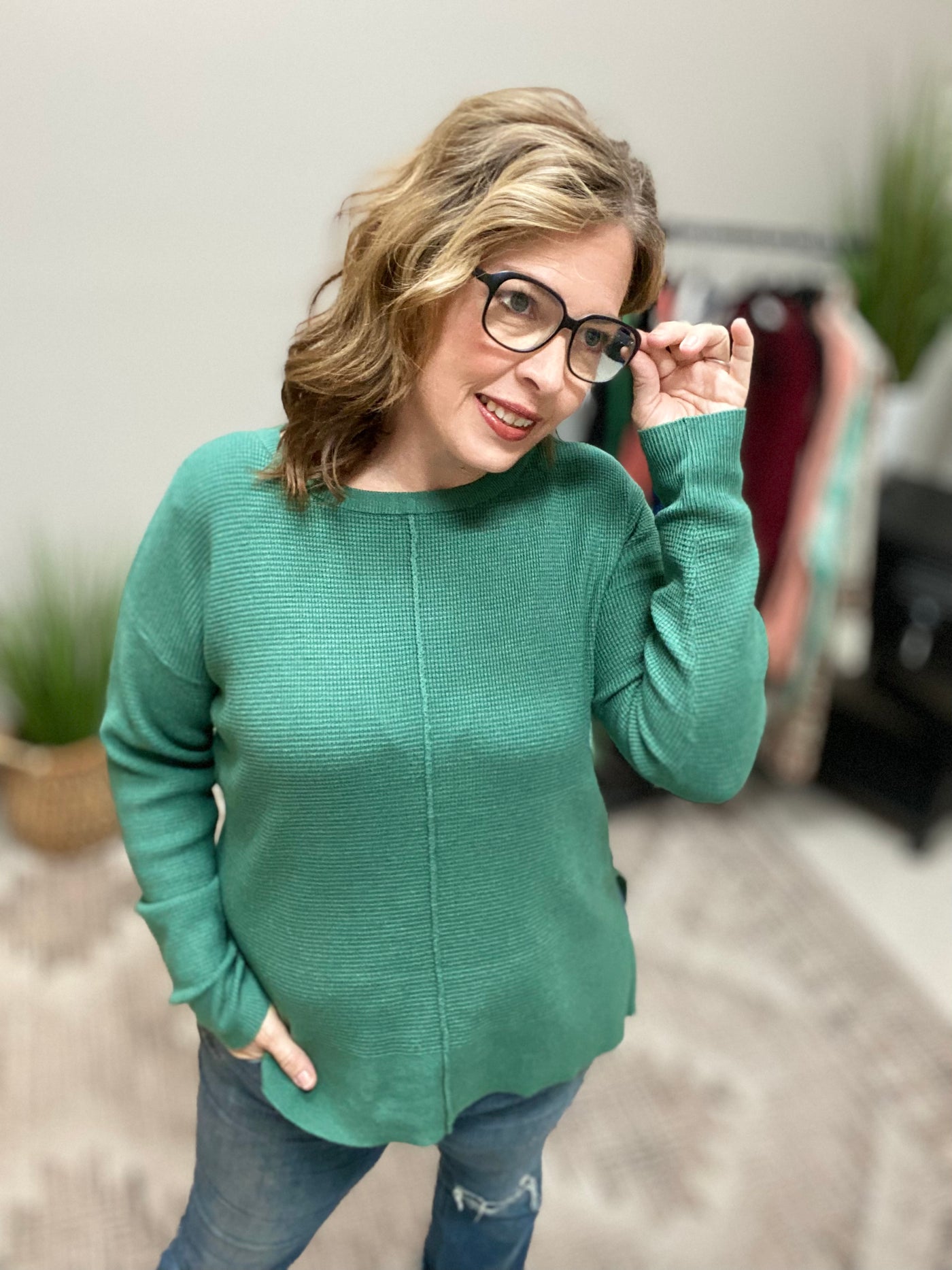Dakota Waffle Sweater