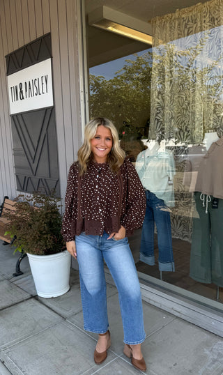 Presley Polka-dot Blouse