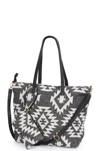 Aztec Pattern Tote Bag