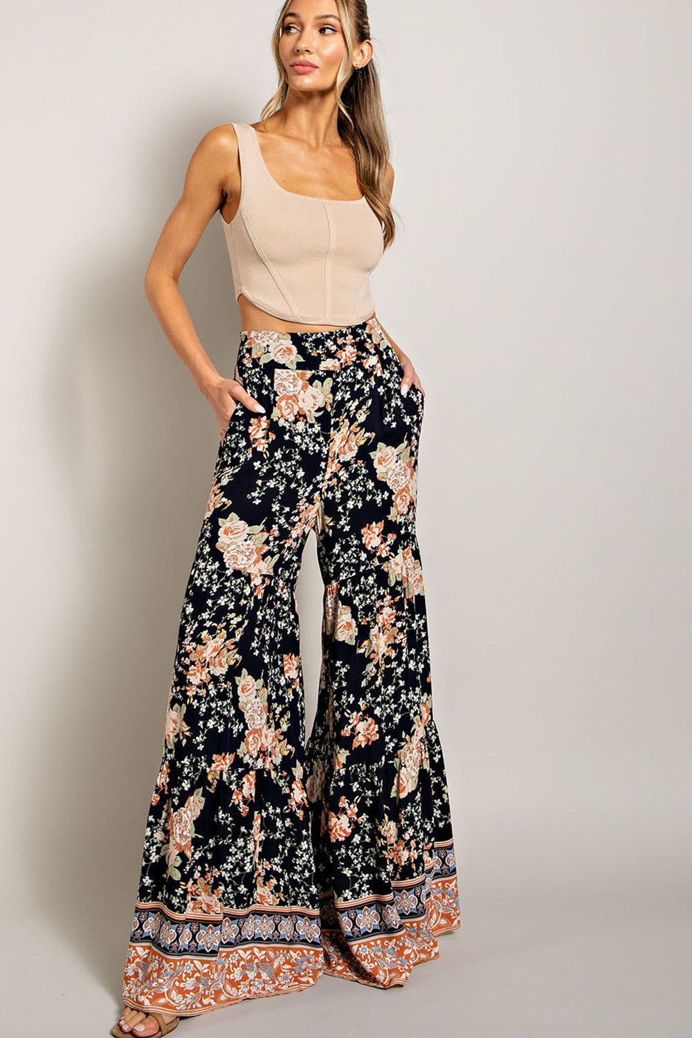 Ava Floral Printed Pants