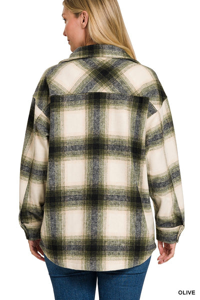 Evelyn Oversized Yarn Dyed Shacket