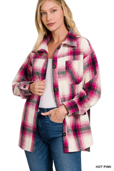 Evelyn Oversized Yarn Dyed Shacket