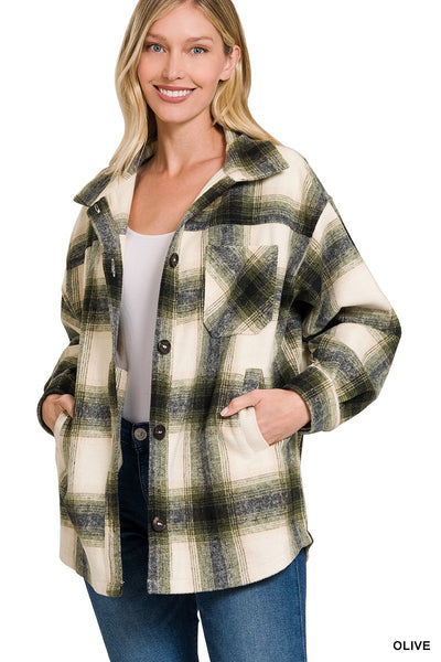 Evelyn Oversized Yarn Dyed Shacket