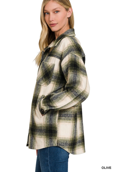 Evelyn Oversized Yarn Dyed Shacket
