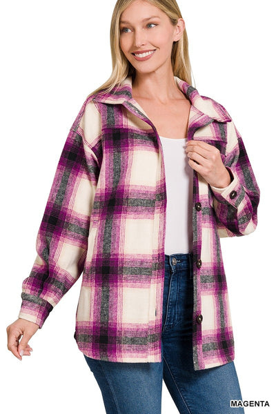 Evelyn Oversized Yarn Dyed Shacket