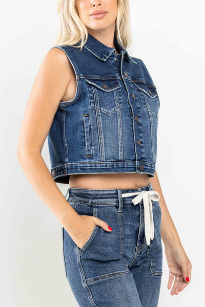 Ruby Denim Reversible Vest