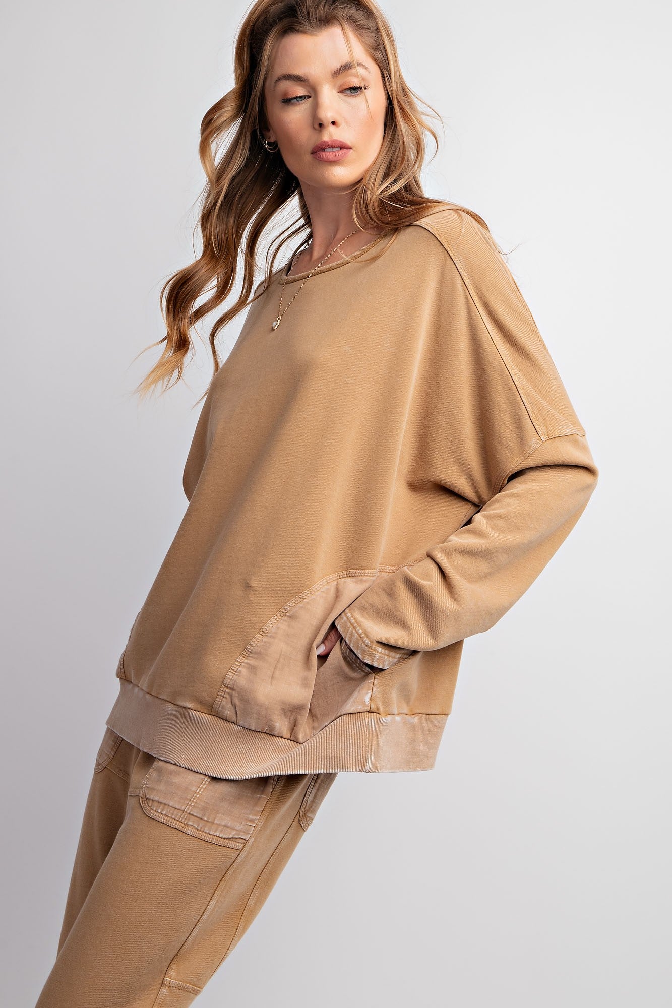 Aubrey Mineral Washed Pullover