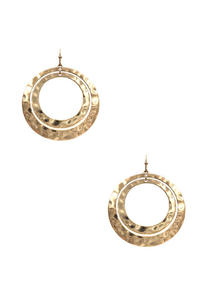 Double Open Circle Earrings