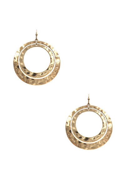 Double Open Circle Earrings