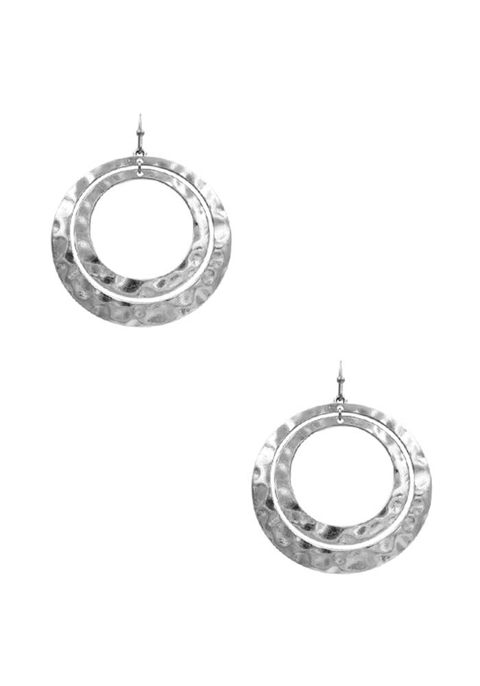 Double Open Circle Earrings