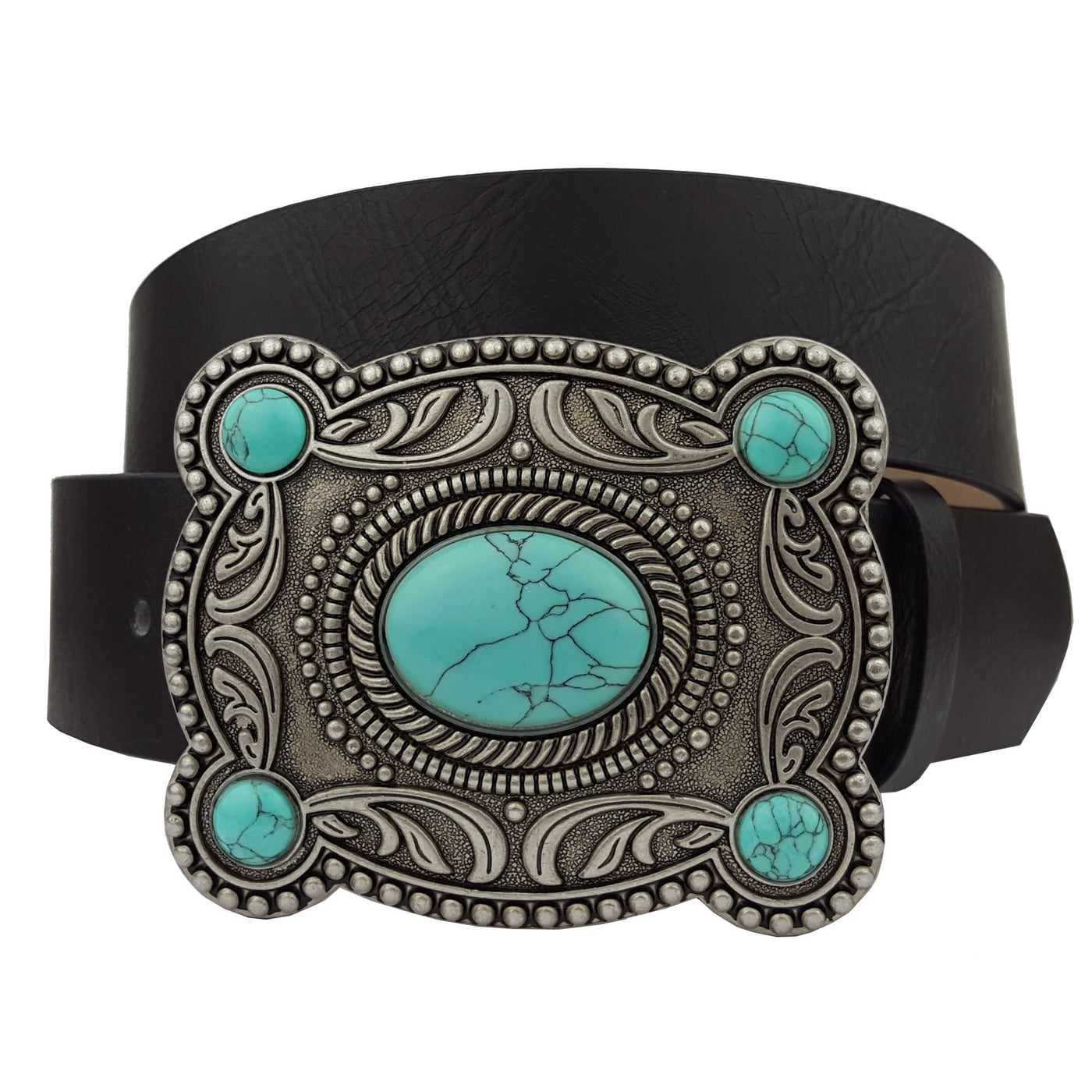 Western Engraving Buckle Belt