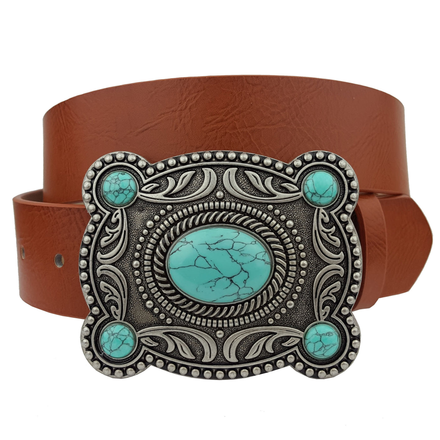 Western Engraving Buckle Belt