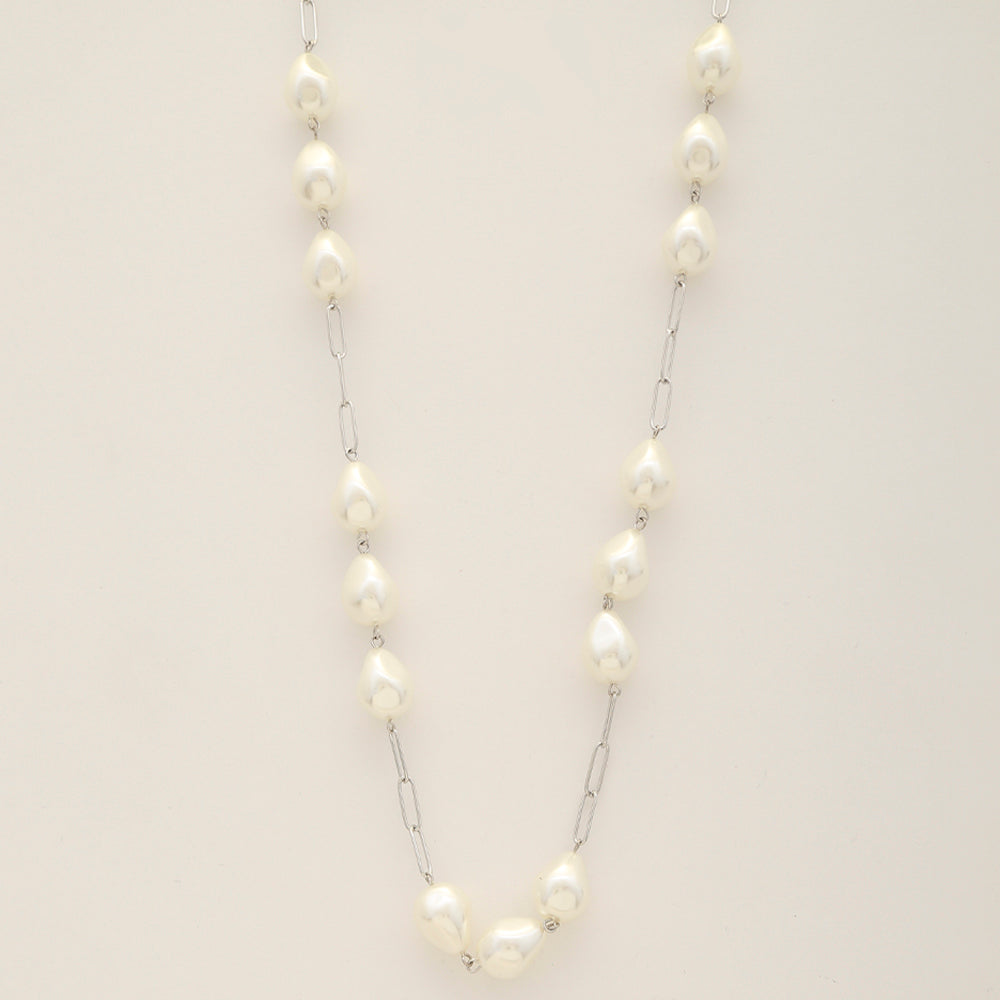 Pearl Station Chain Necklace