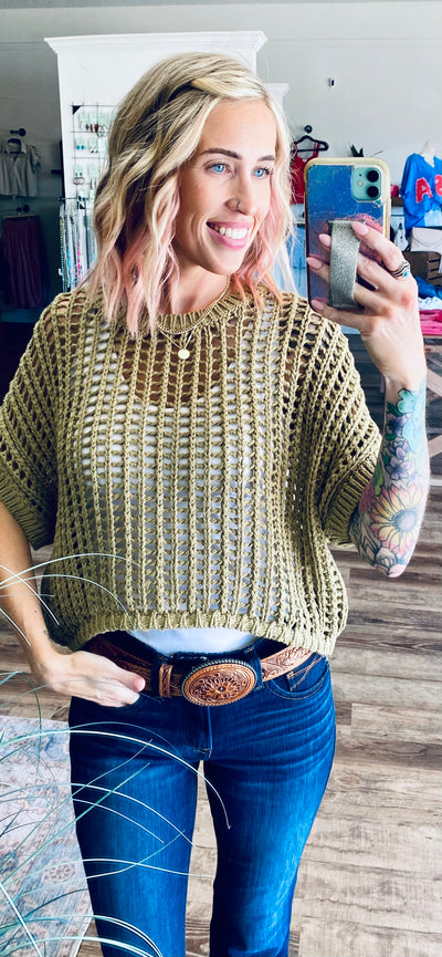 Lila Crochet Top