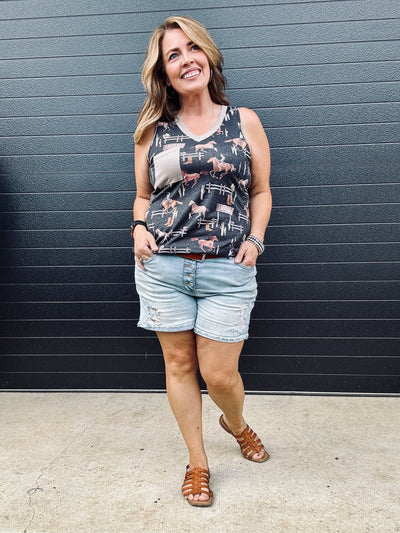 Opal V-neck Tank Top