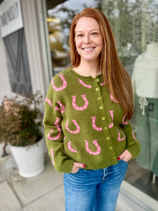 Lucky in Love Horseshoe Sweater