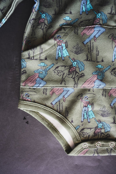 Saddle Super Hero Baby Hoodie