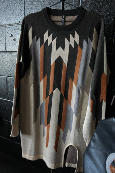 Sedona Aztec Sweater Dress