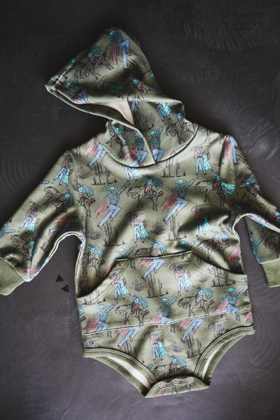 Saddle Super Hero Baby Hoodie