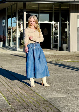 Rambler Denim Maxi Skirt