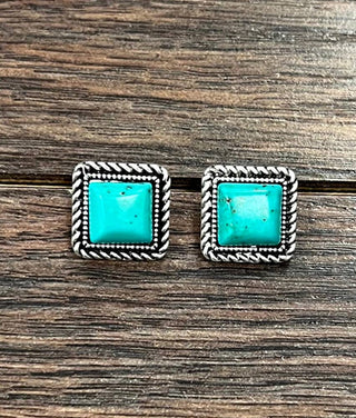 Square Stud Earrings