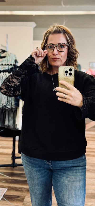 Cover Me In Lace Top