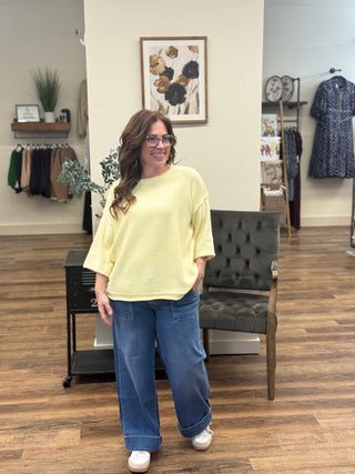 Lemonade Quarter Sleeve Sweater