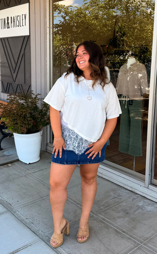 Greta Lace Tee