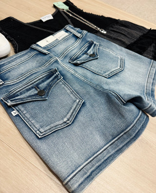 Whitley Mid Rise Shorts-Judy Blue