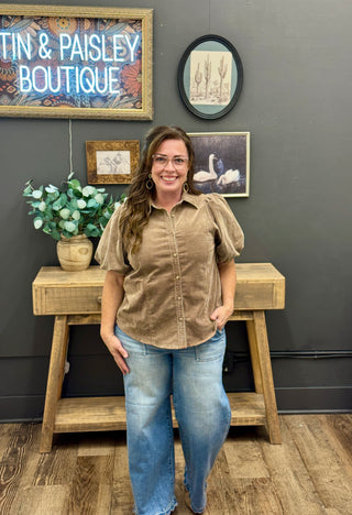 Dust & Honey Corduroy Blouse