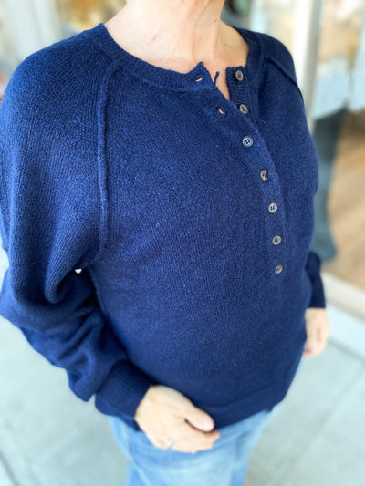 Raglan Henley Sweater