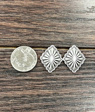 Diamond Concho Earrings