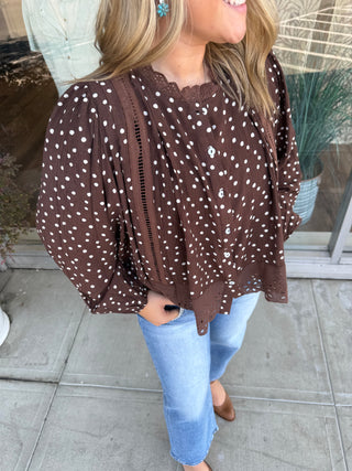Presley Polka-dot Blouse
