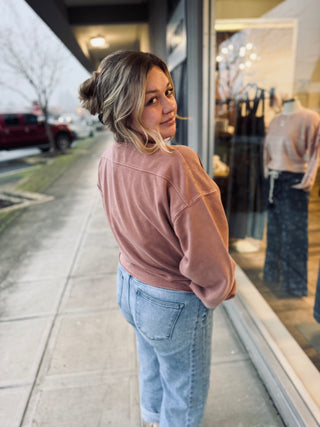 Cara Cropped Pullover