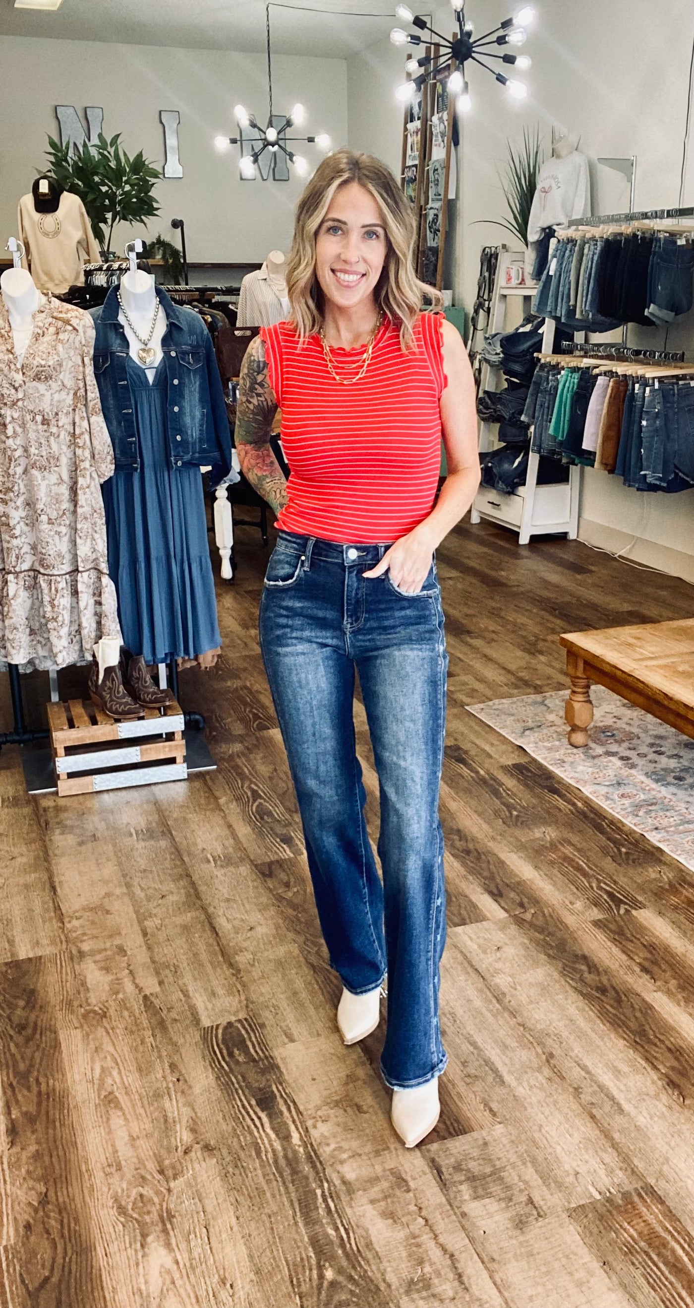 Denny Ruffle Tank