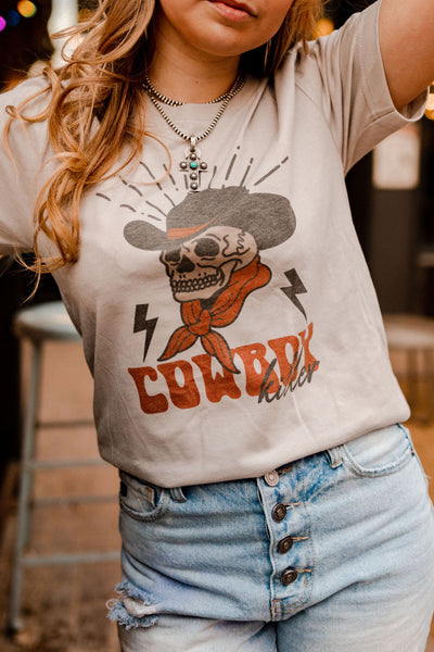 Cowboy Killer Skull Graphic Tee