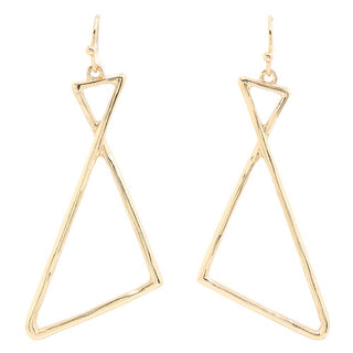 Twist Triangle Earring