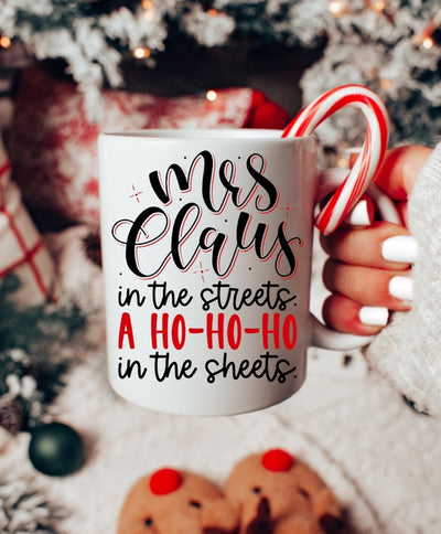 Mrs. Claus in the Streets Coffee Mug
