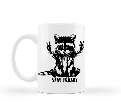 Raccoon Stay Trashy Coffee Mug