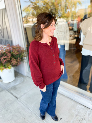 Raglan Henley Sweater