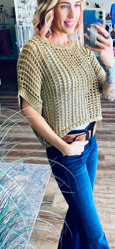 Lila Crochet Top