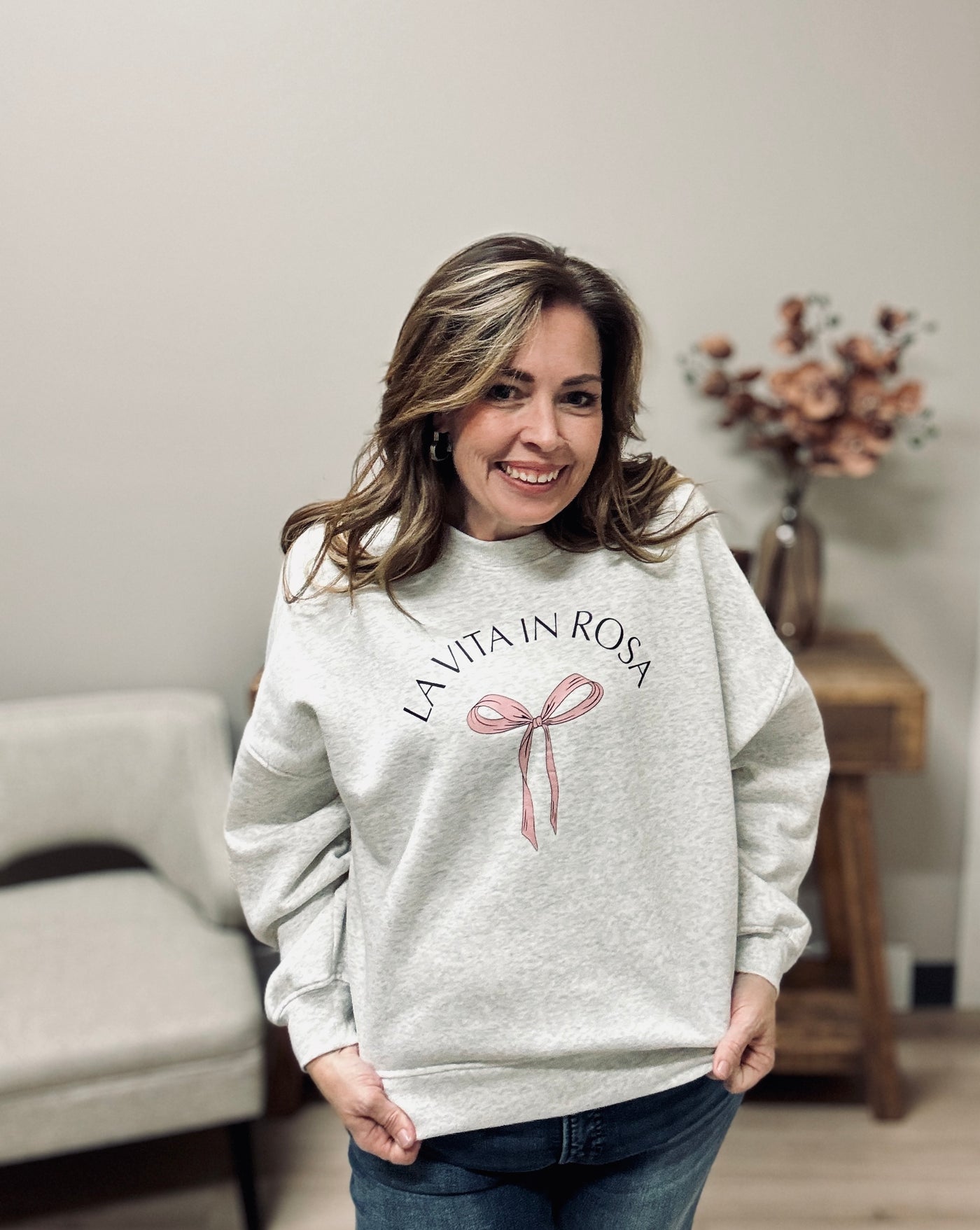 Adeline Bow Sweatshirt