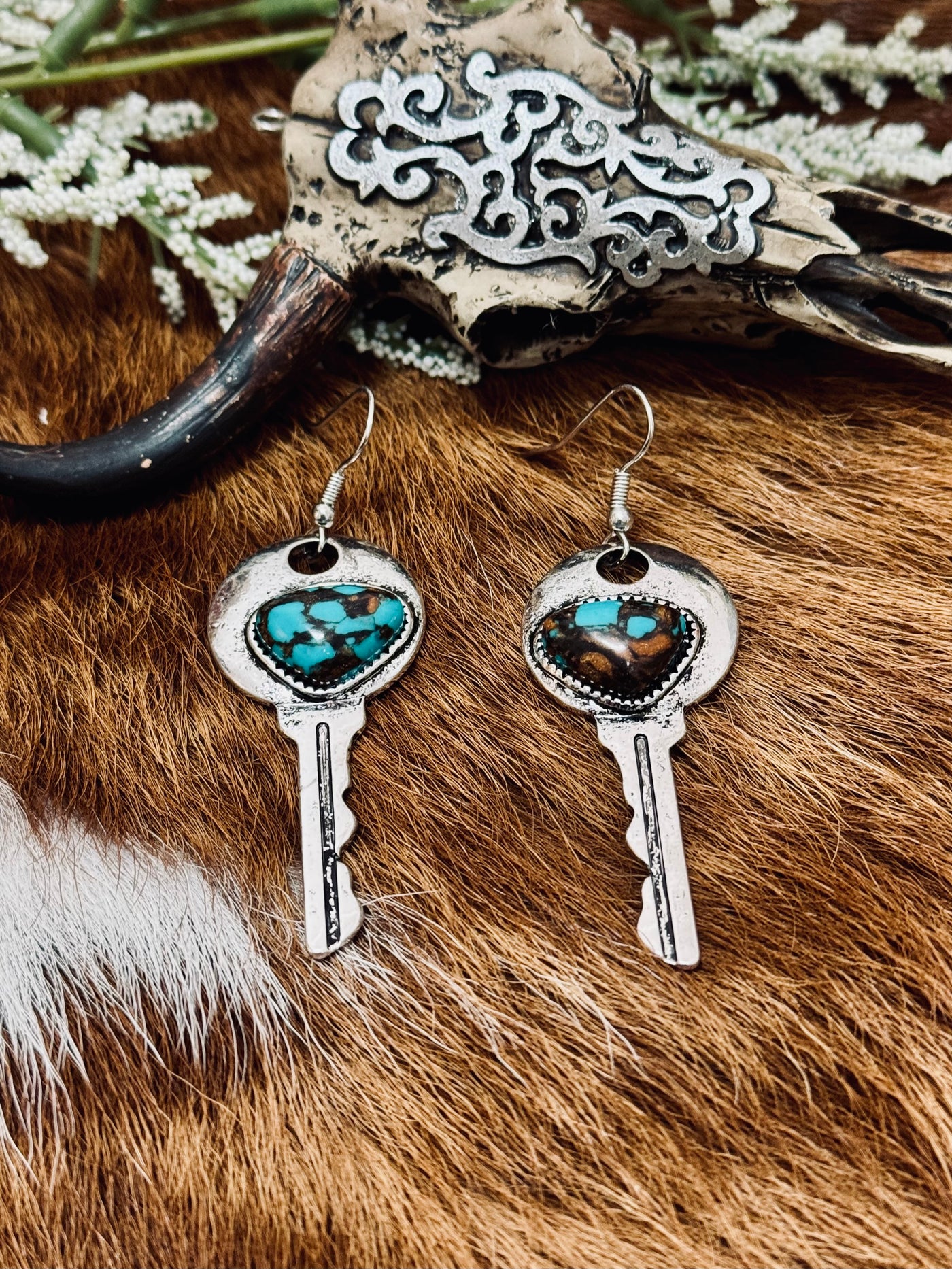 Wren Key Earring