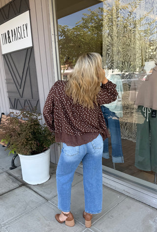 Presley Polka-dot Blouse
