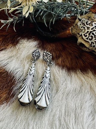 Western Textured Stud Earrings