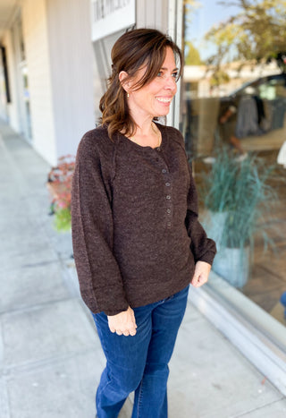 Raglan Henley Sweater