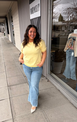 Brantley Braided Wide Legged Jean